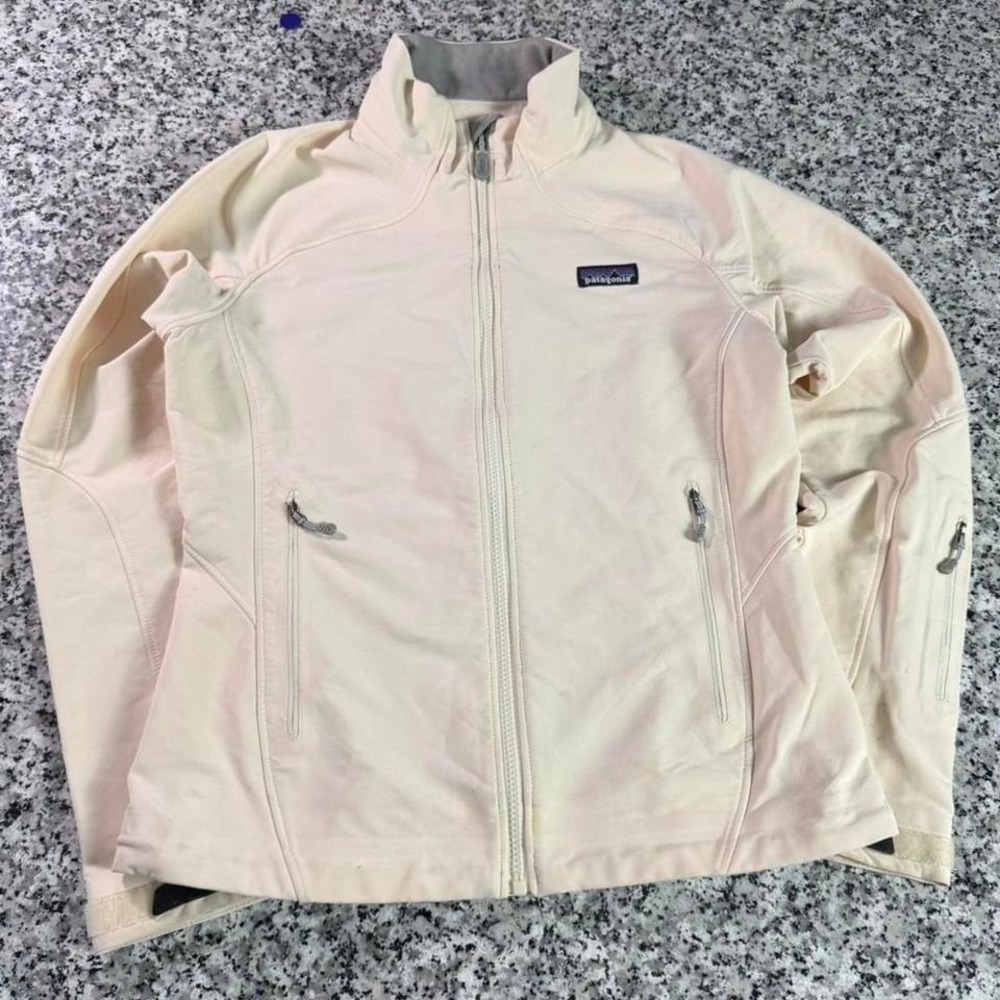 Patagonia Women's Beige Guide Shell Wind Rain Jacket Small